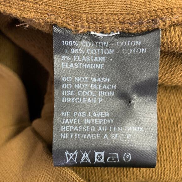 HAIDER ACKERMANN Size L Brown Cotton Blend Crew Neck Sweatshirt - Picture 6 of 8